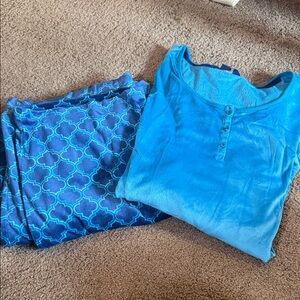 Nautica Blue Pajama Set for Women XXL warm and cozy.. very soft